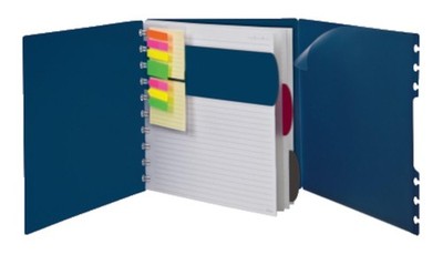 Ampad Versa Crossover Notebook, Letter Size, Wide-Ruled, Navy, 60 Sheets (25-...