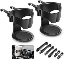 LYCXAMES Getränkehalter Auto Becherhalter Verstellbar Lüftung Halter 2 Stück