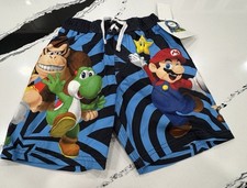 Super Mario Kart Boys Swim Trunks Swimsuit Board Shorts Size 4 NWT