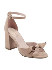 BANDOLINO Womens Beige Alice Peep Toe Block Heel Buckle Dress Heeled Sandal 11 M