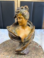 Scultura busto donna La Beauté de Jeannette Art Nouveau #1621 stile antico XIX