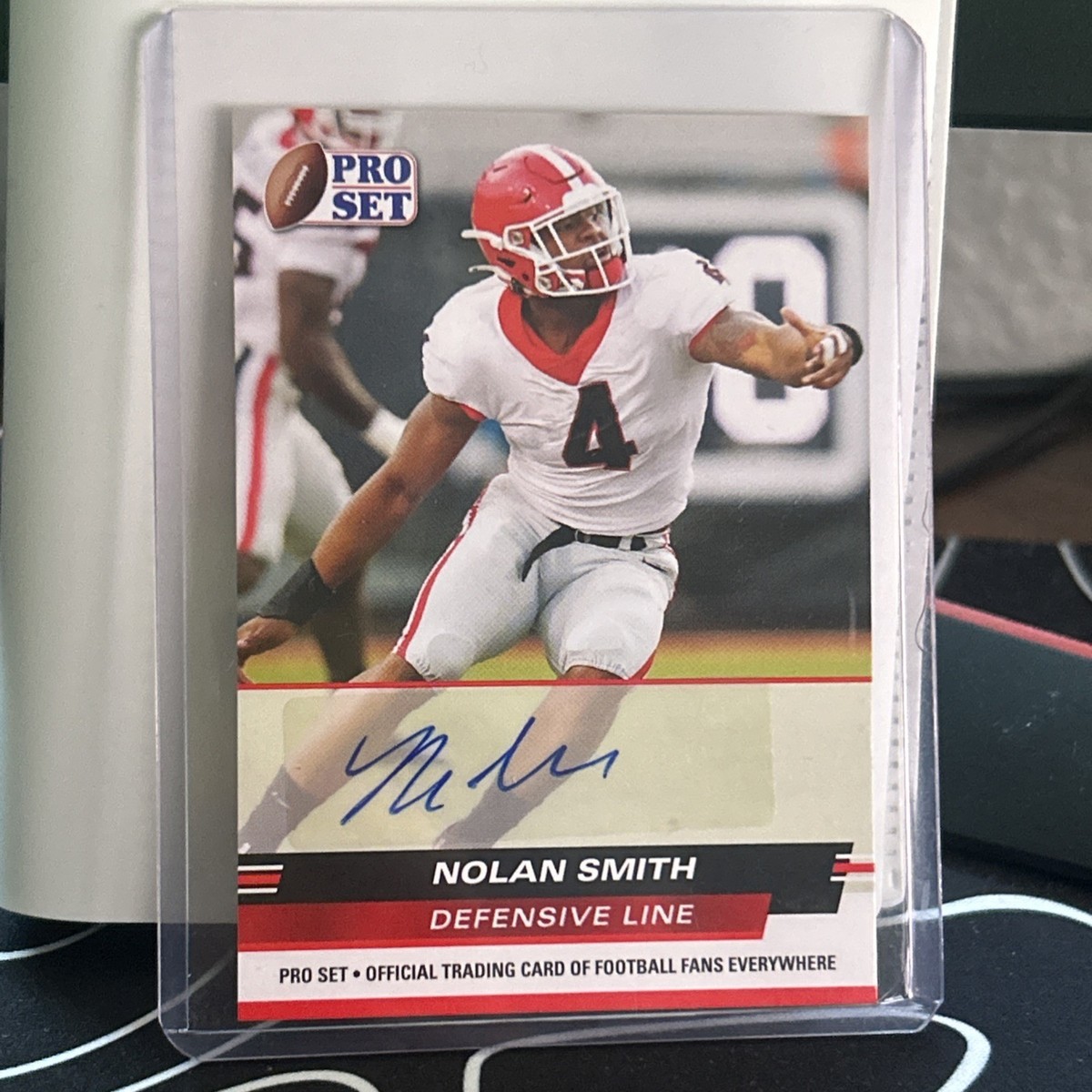 2022 Leaf Pro Set Draft - Autographs Nolan Smith #PSA-NS1 Red (AU