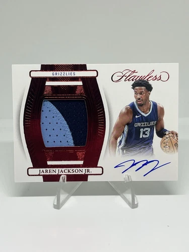 2023-24 Panini Flawless Jaren Jackson Jr. Patch Auto Ruby 7/15