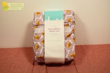 Pillowfort Full Purple Flowers Kids' Sheet Set