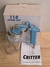 Critter Spray Products 118 Siphon Gun for Paints, Stains, Etc. 22032 Mason Jars 
