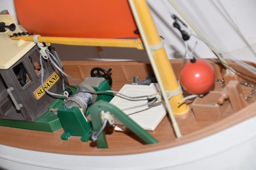 Playmobil 3551 Fishing Boat Trawler Susanne Vintage complete - Afbeelding 11 van 13