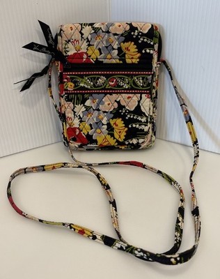 Vera Bradley Poppy Fields Crossbody Bag Purse ID Slot Muti Pocket School Office