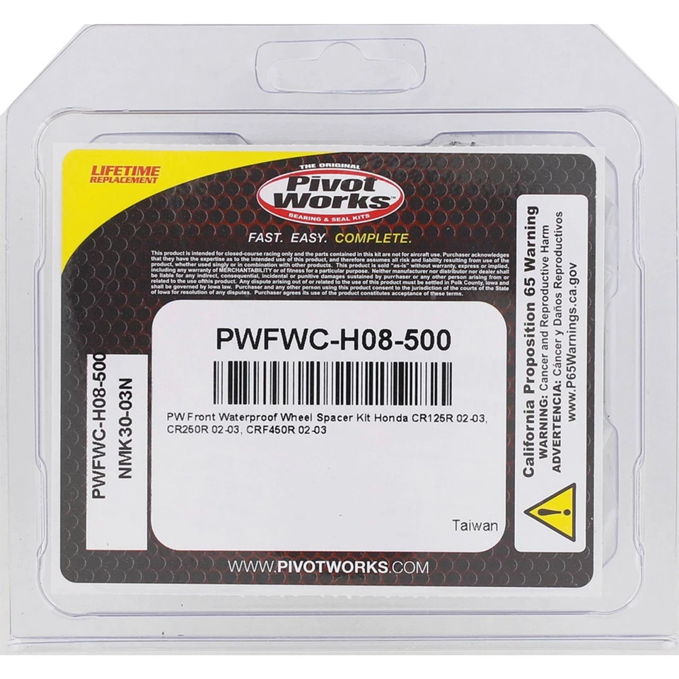 New Pivot Works Wheel Collar Kit PWFWC-H08-500 For Honda CR 125 R 2002-2003 Foto 4 de 4