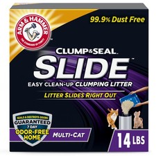ARM  HAMMER 14 lbs Cat Litter   Clump  Seal SLIDE, Multi-Cat Easy Clean-up