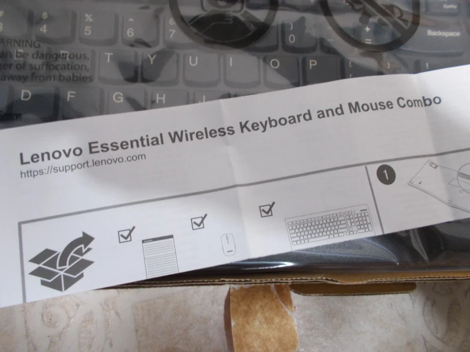 Lenovo Essential Wireless Combo Keyboard & Mouse 4X30m39468 NEW - Image 4 of 4