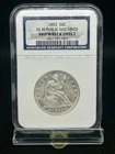 1853 Seated Liberty 50c Arrows & Rays SS Republic Shipwreck Effect NGC Inscribed