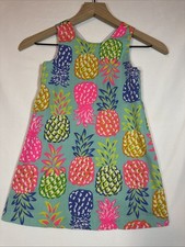 Tommy Bahama Girls Pineapple Dress, size 5, Beautiful Color Combination.