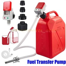 Battery Powered Electric Fuel Transfer Siphon Pump 3.2 GPM Gas Oil Water Liquid