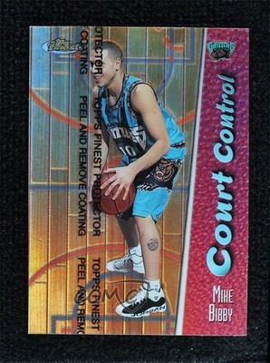 1998 Topps Finest Court Control Refractor 66/150 Mike Bibby #CC12 Rookie RC 1oa6