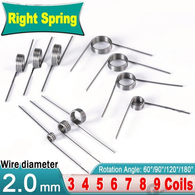 #ad Torsion Spring pack of 10 2mm Wire Diameter 10mm 20mm OD Right Spring $20.51