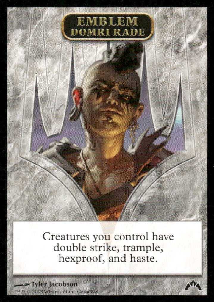 Emblem - Domri Rade 8 Token Gatecrash Magic: The Gathering LP
