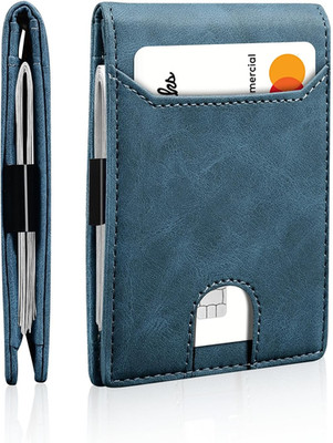 Slim Wallet for Men,Money Clip Minimalist Card Wallet RFID Blocking Front Pocket