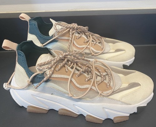 Ash Excel Women's Color Leather Extra BIS Block Chunky Sneakers Size 38 US 7 - Picture 4 of 6