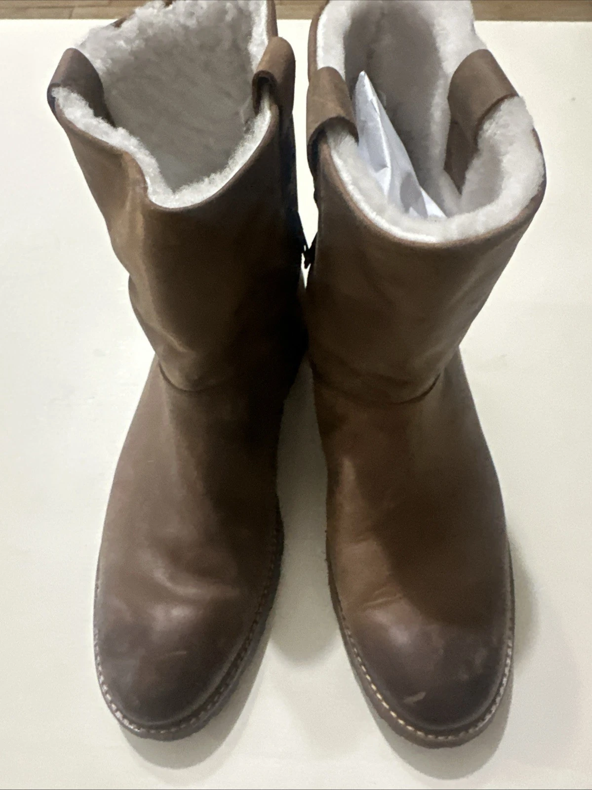 Men’s NWOT Ross & Snow Leather Ankle Boots Brown Size 11