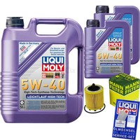 Inspektionspaket 7L Liqui Moly 5W-40 FüR Opel Astra G Cabriolet 2.2 16V Zafira A