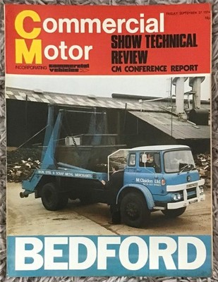 COMMERCIAL MOTOR MAGAZINE 27 Sep 1974 SHOW TECHNICAL REVIEW - Conference Report