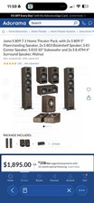 Jamo S 809 7.1 Home Theater Pack Surround Sound Speakers Walnut