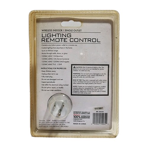 Lighting Solutions Indoor Lighting Converts Single Outlet To Remote Control - Picture 2 of 2