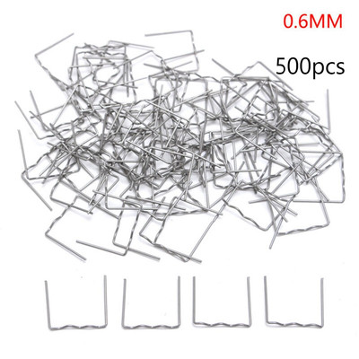 500PCS 0.6mm Flat Hot Stapler Staple For Car Bumper Plastic Welder Repair Kit