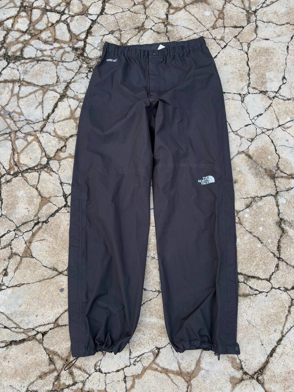 The North Face Gore-Tex Mountain Light Pants Waterproof Black Full Zip Mens L