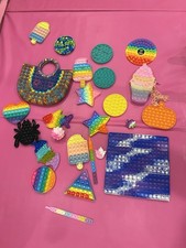 Lot of Pop It Fidget and other Fidget Toys - Purse Too - Lot of Fidgets Sensory