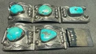 Sterling Silver Turquoise Navajo Watch Band Parts Pieces Heavy Vintage Pawn