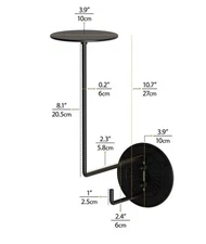 Helmet Holder Wall Motorcycle Hook Mount Hanger Display Rack Metal Decor