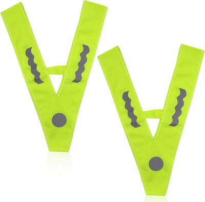 Warnweste Kinderwarnweste Pannenweste Reflektoren Westen, 2Pcs V-Form Signalkrag