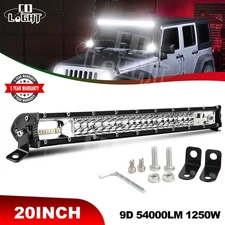 20inch 1250W Led Light Bar Dual Row Spot Flood Combo Work UTE Truck SUV ATV 22''