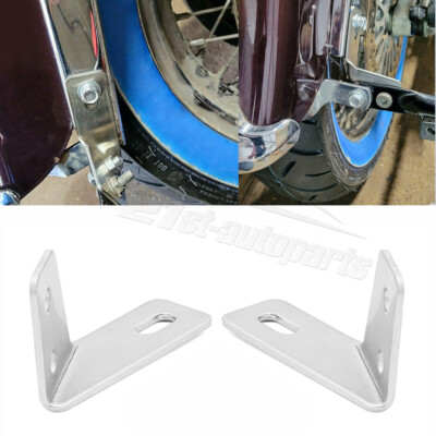 Steel Fender Saddlebag Rail Support Bracket Fix Replace Fit Harley Touring 85-08 - Foto 2