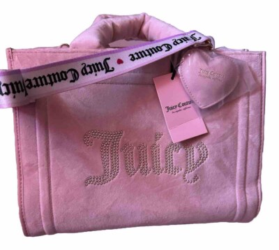 Juicy Couture Women's X Spender Velour LG Tote Crossbody Logo