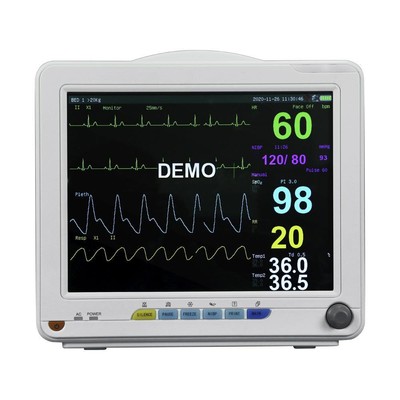 Portable For Veterinary Patient Monitor Multi-Parameter NIBP SPO2 ECG TEMP RESP