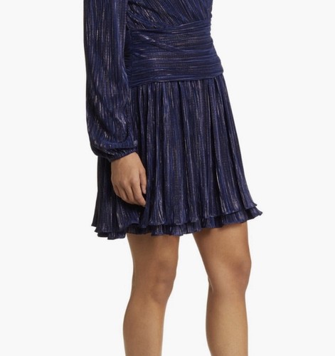 LILLY PULITZER Women’s Navy Blue Jessamie Metallic Long Sleeve Dress Size 6-NWT - Picture 3 of 18