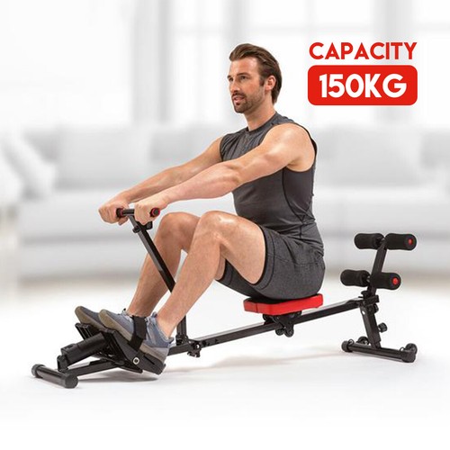 Rowing Machine Rower Resistance Exercise Fitness Gym Home Cardio AU - Picture 7 of 13