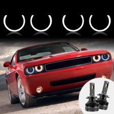 LED Kits for Projector Headlights VLAND Headlights Projector DRL +LED Bulbs Kits For Dodge Challenger 2008-2014