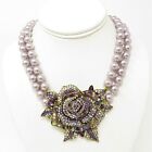 Flower Crystal Drop Necklace Nyjewel Heidi Daus Large Floral