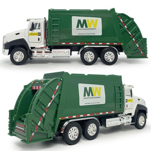 1/50 Scale Kids Garbage Truck Toys Model Car Diecast Pull Back Toy Cars Gift|US - Picture 11 of 23
