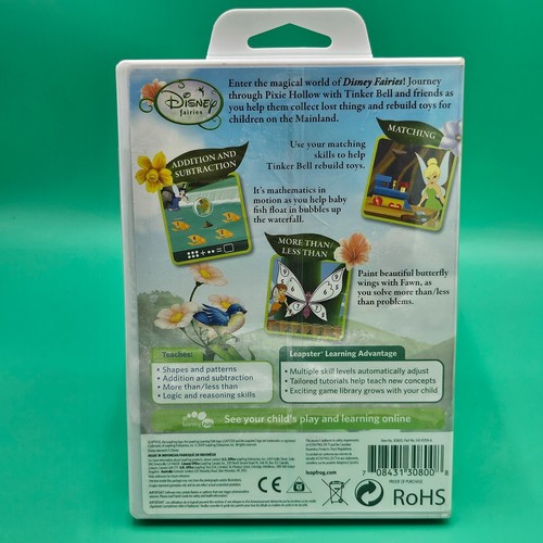 Disney Fairies TinkerBell LeapFrog Leapster Learning Game Brand New SEALED Pre-K - Picture 2 of 5
