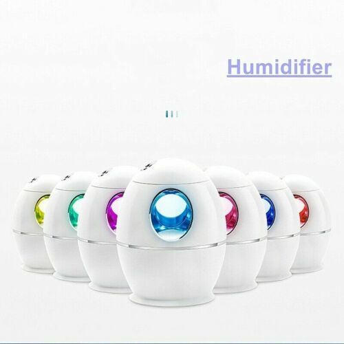 800ml Air Humidifier LED Night Light 16h Oil Diffuser 7 Colors Home Car USB Cute - Picture 3 of 12