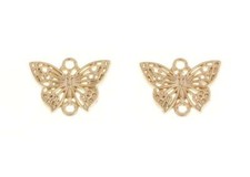 Butterfly Shaped Earring DIY Connectors (8 pcs/lot)