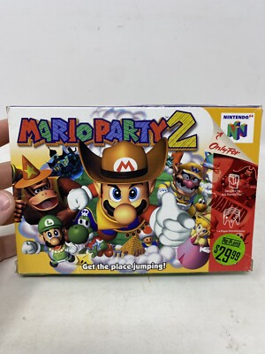Mario Party Nintendo 64 N64 2000 Authentic W/ Box Game Tested No  Manual