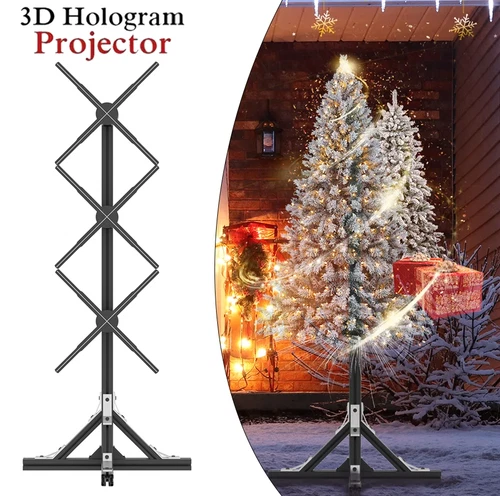 3X50cm 3D Holographic Projector LED Fan Hologram Player Lamp Advertising Kits - Bild 10 von 22