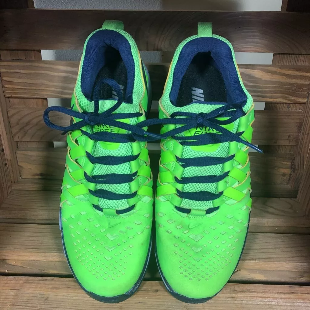 Nike Mens Free Trainer Running Shoes Green 615648 992 Lace Up Low