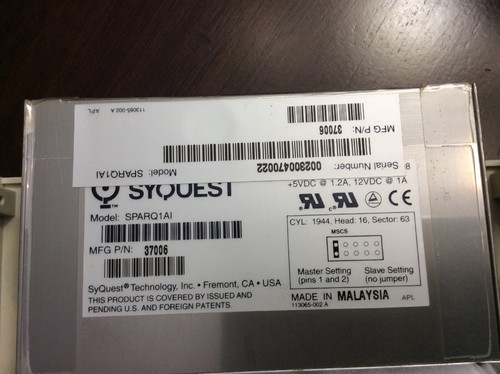 SyQuest Sparq 1GB ATA IDE 3,5"" interne Wechselfestplatte SPARQ1AI - Bild 3 von 3
