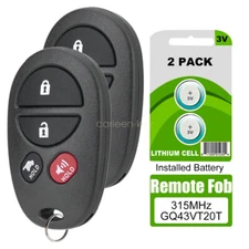 For 2004 2005 2006 2007 2008 Toyota Sienna Remote Keyless Entry Control Key Fob